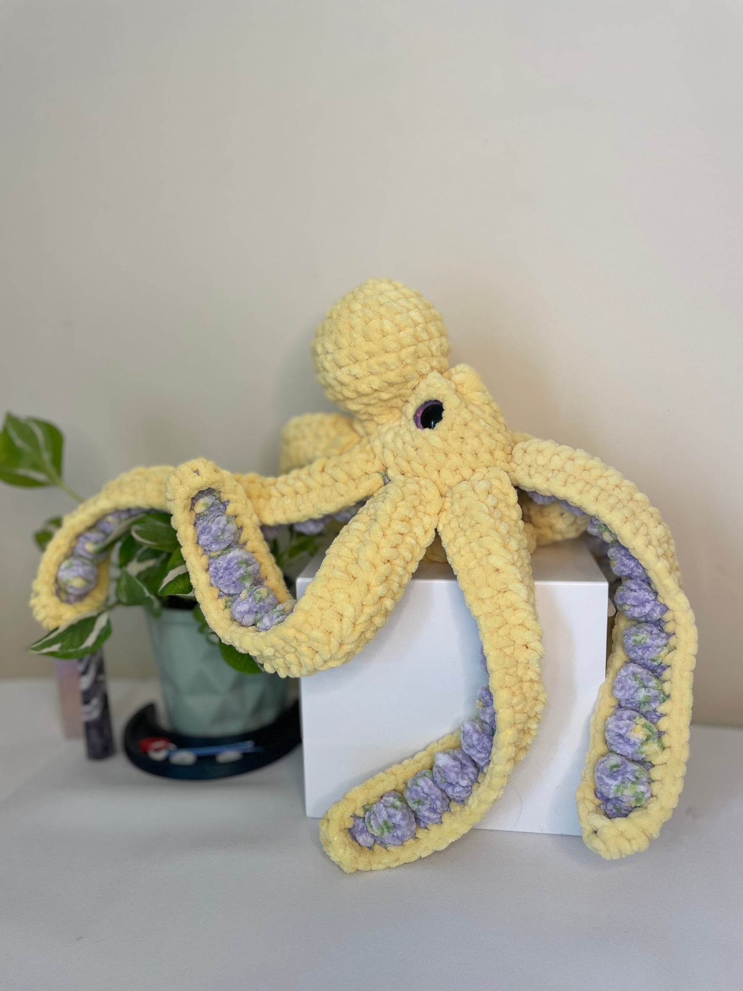 Lavender Lemonade Octopus Amigurumi