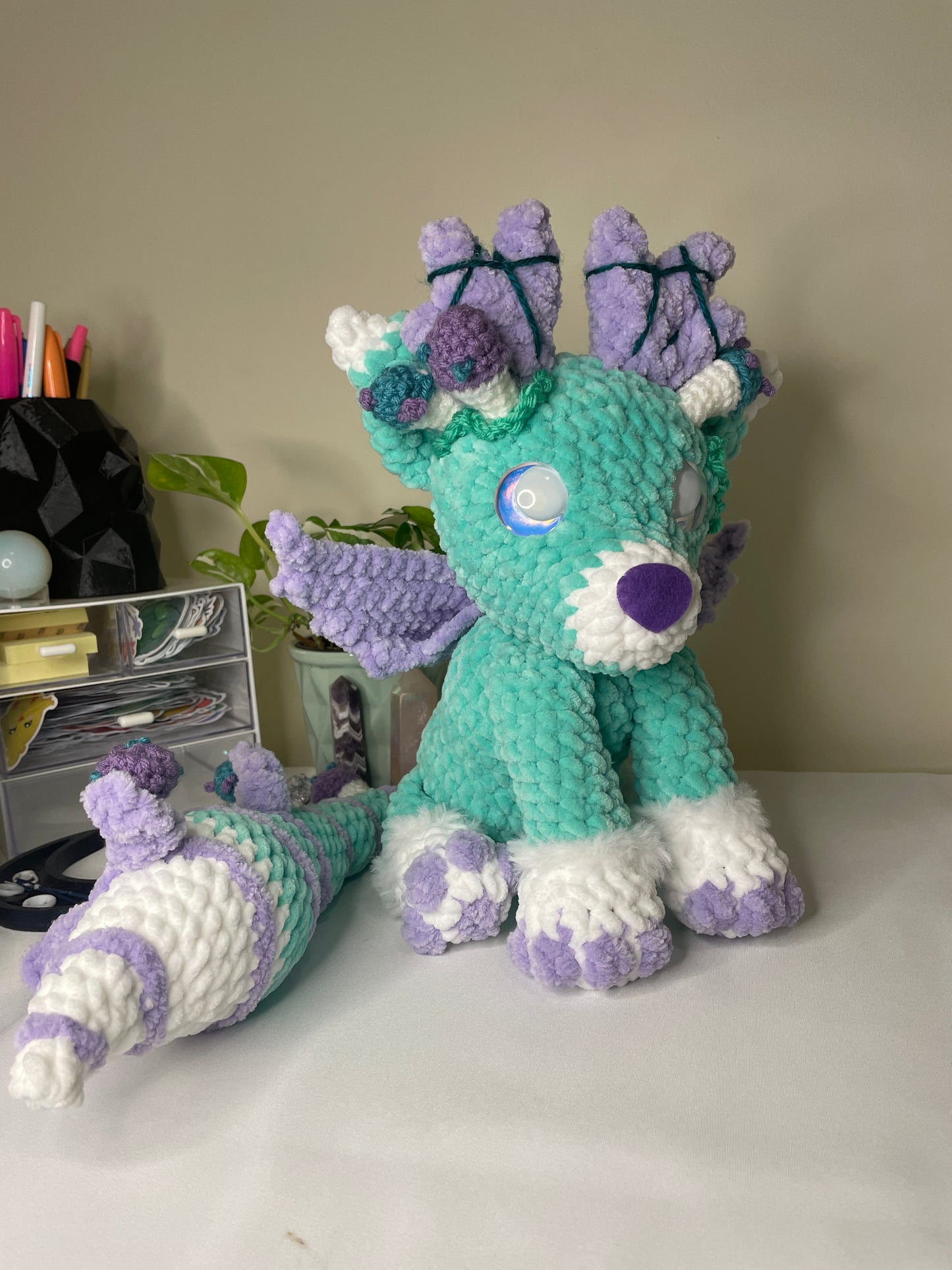 Fairy Mushroom Fox Dragon Amigurumi