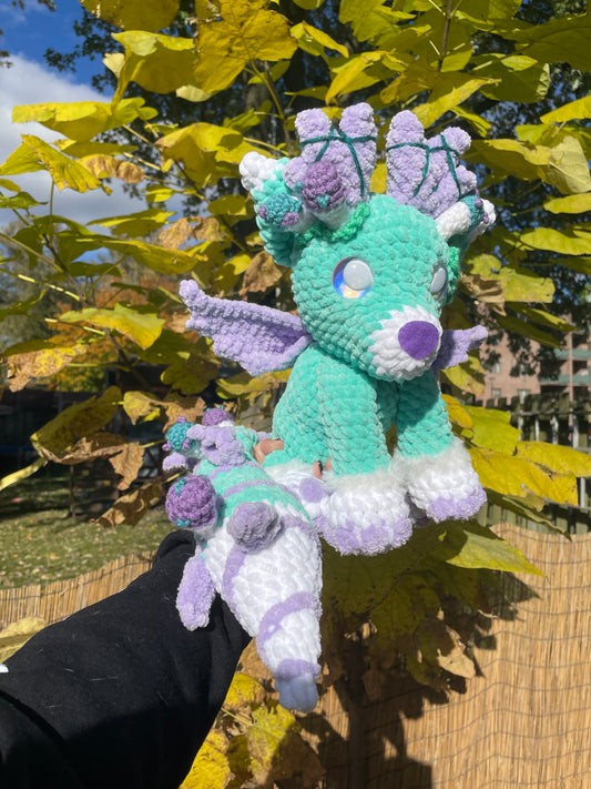 Fairy Mushroom Fox Dragon Amigurumi