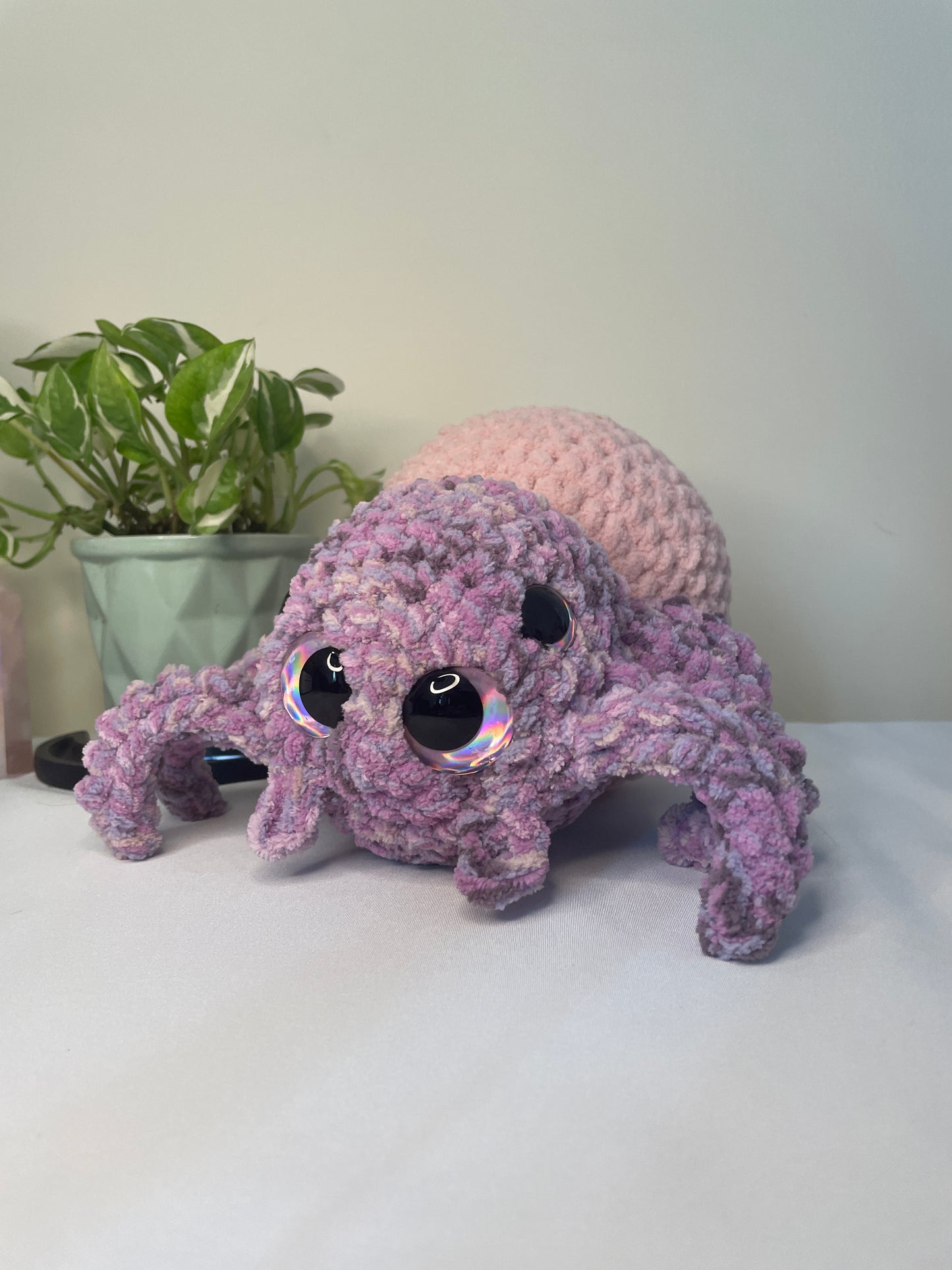 Pink & Purple Spider Amigurumi