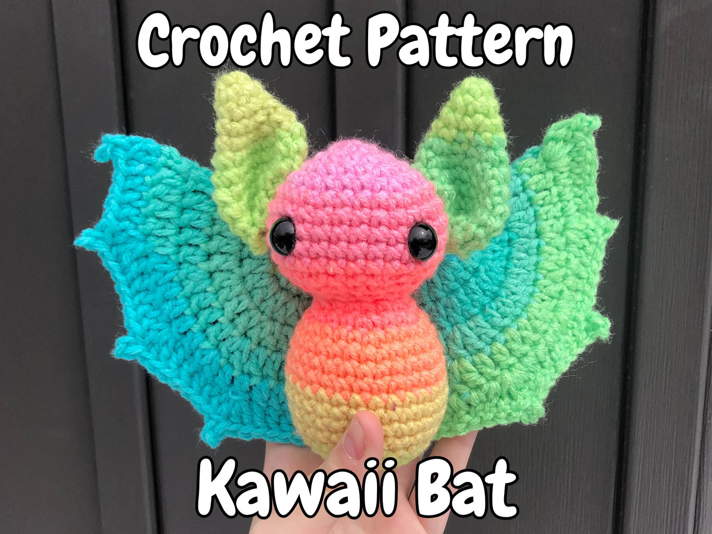 DIGITAL PDF | Kawaii Bat Crochet Pattern