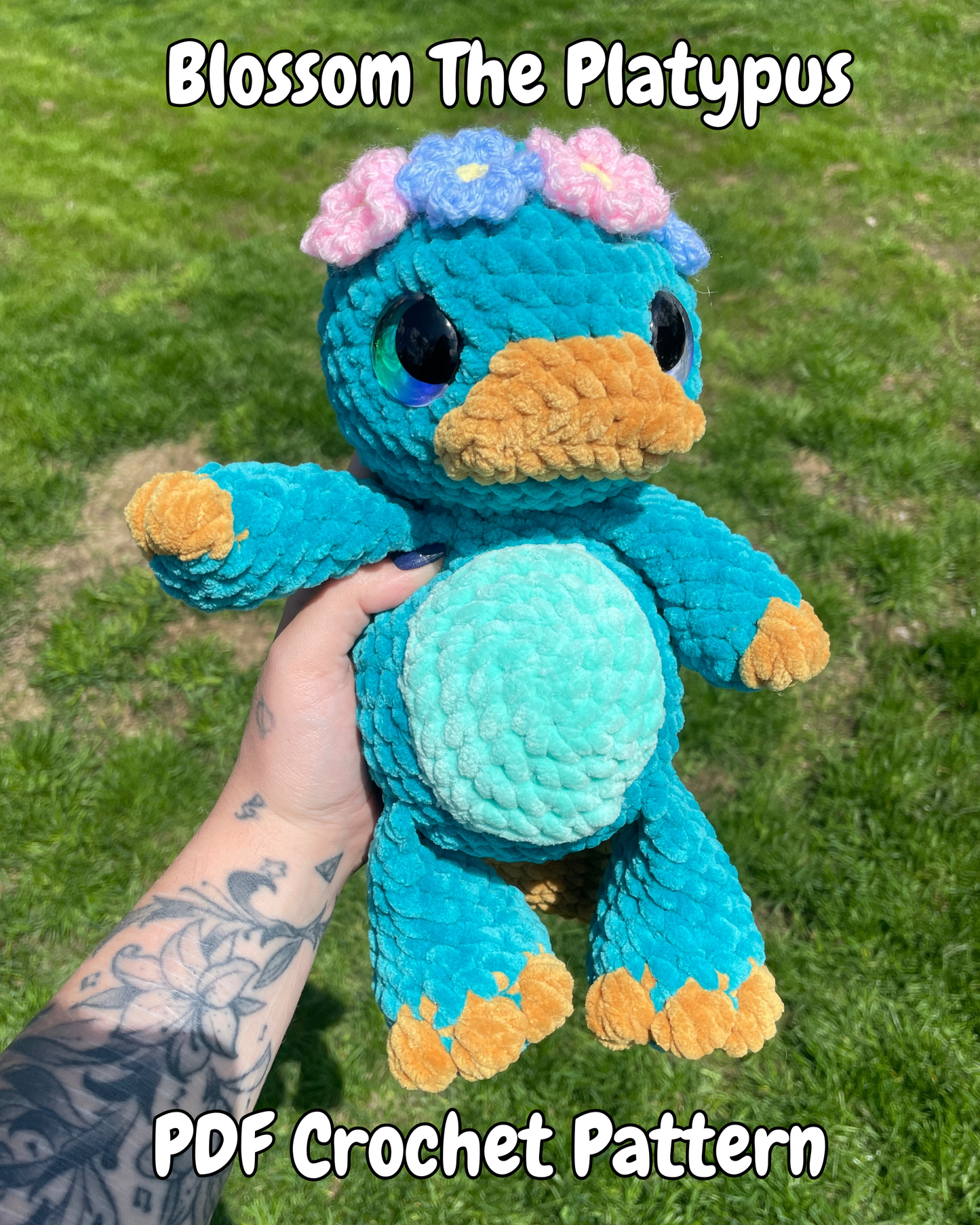 DIGITAL PDF | Blossom The Platypus Crochet Amigurumi Pattern