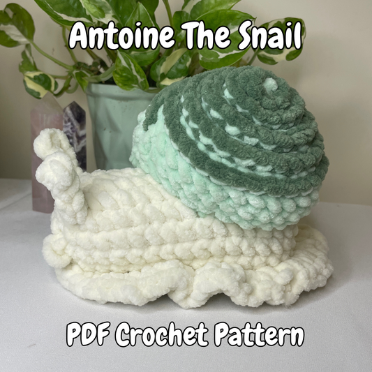 DIGITAL PDF | Antoine The Snail Crochet Amigurumi Pattern