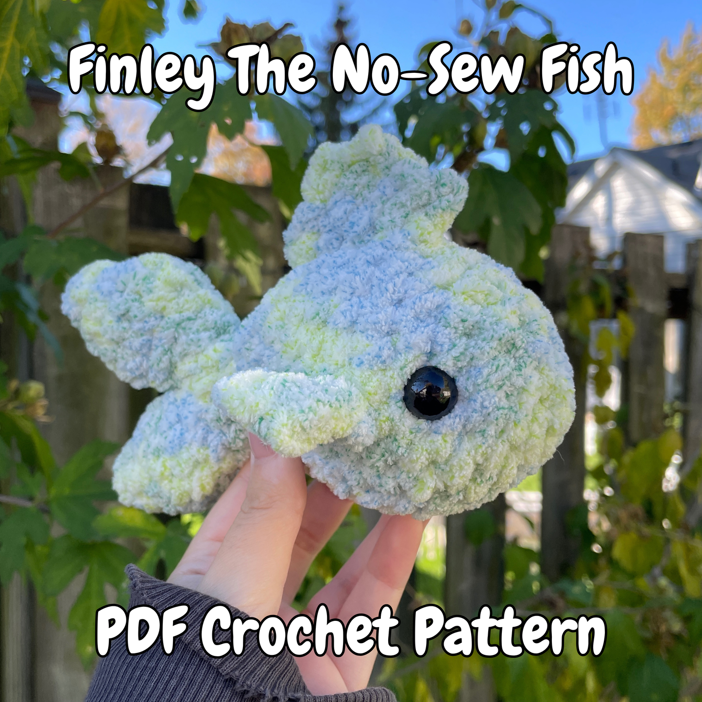 DIGITAL PDF | Finley The No-Sew Fish Crochet Amigurumi Pattern