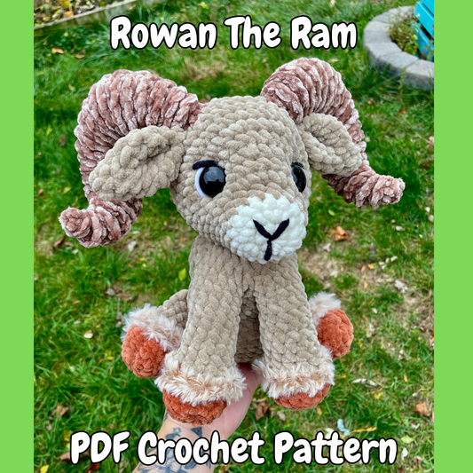 DIGITAL PDF | Rowan The Ram Crochet Amigurumi Pattern