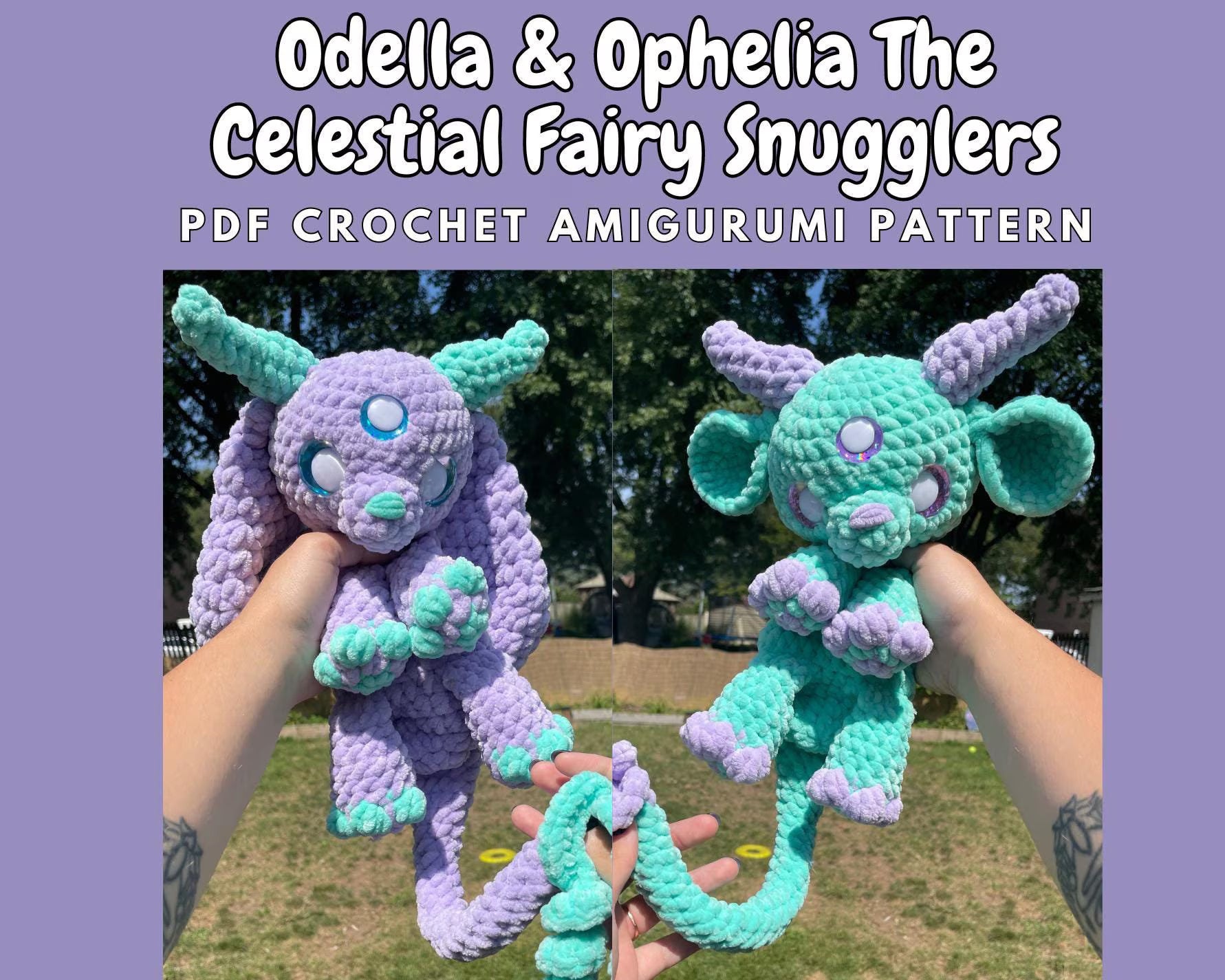 DIGITAL PDF | Odella & Ophelia The Celestial Fairies Crochet Amigurumi ...