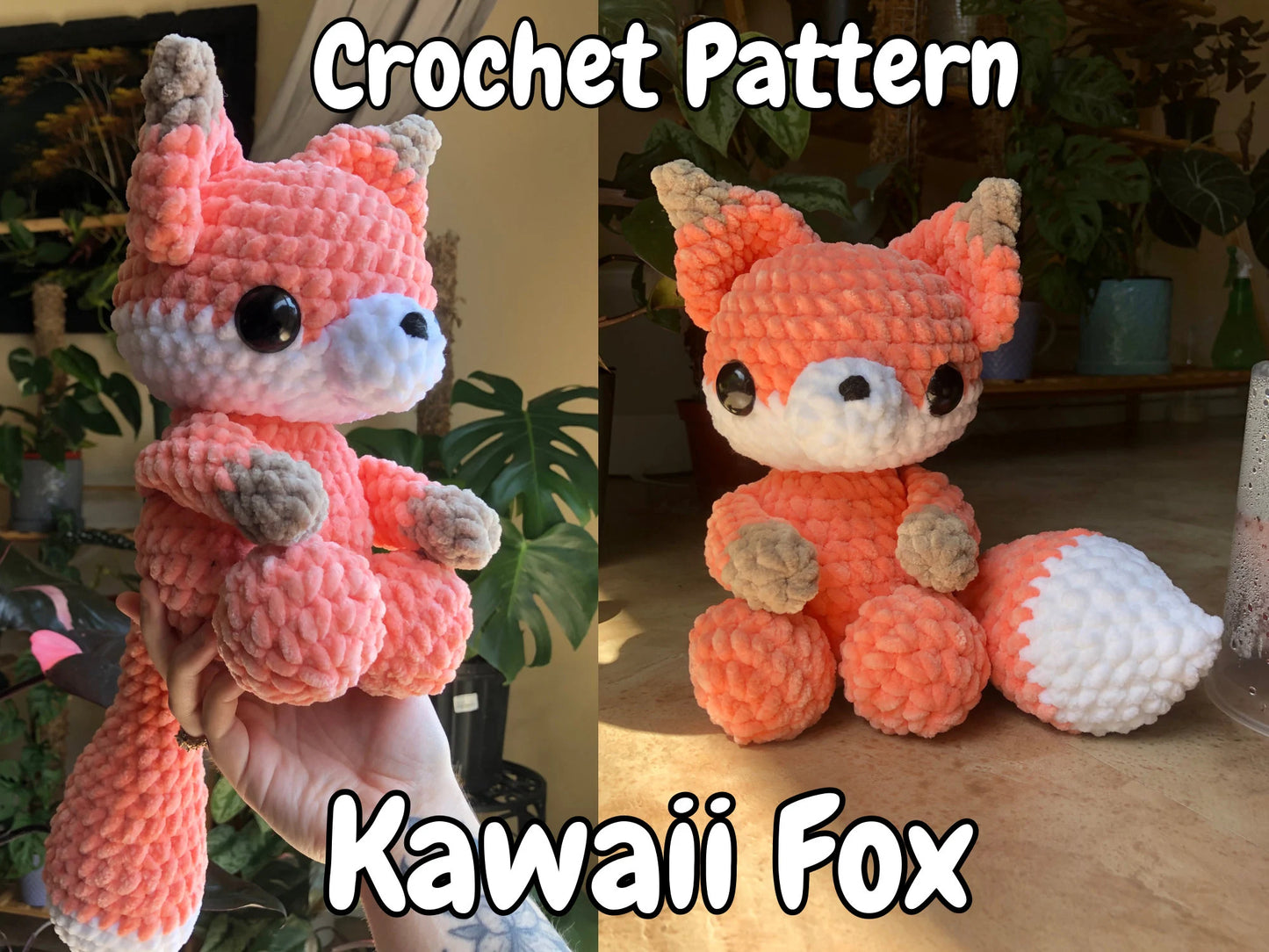 DIGITAL PDF | Kawaii Fox Crochet Pattern